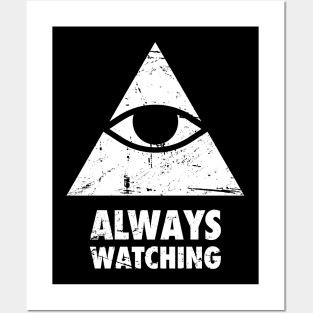 Retro Vintage Conspiracy Theory Illuminati Posters and Art